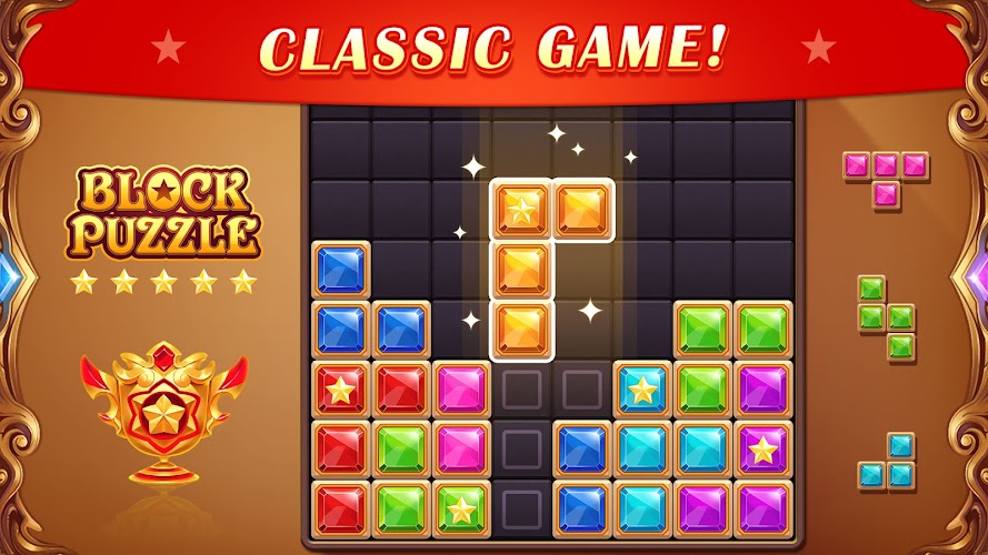 Block Puzzle: Diamond Star Ekran Görüntüsü 1