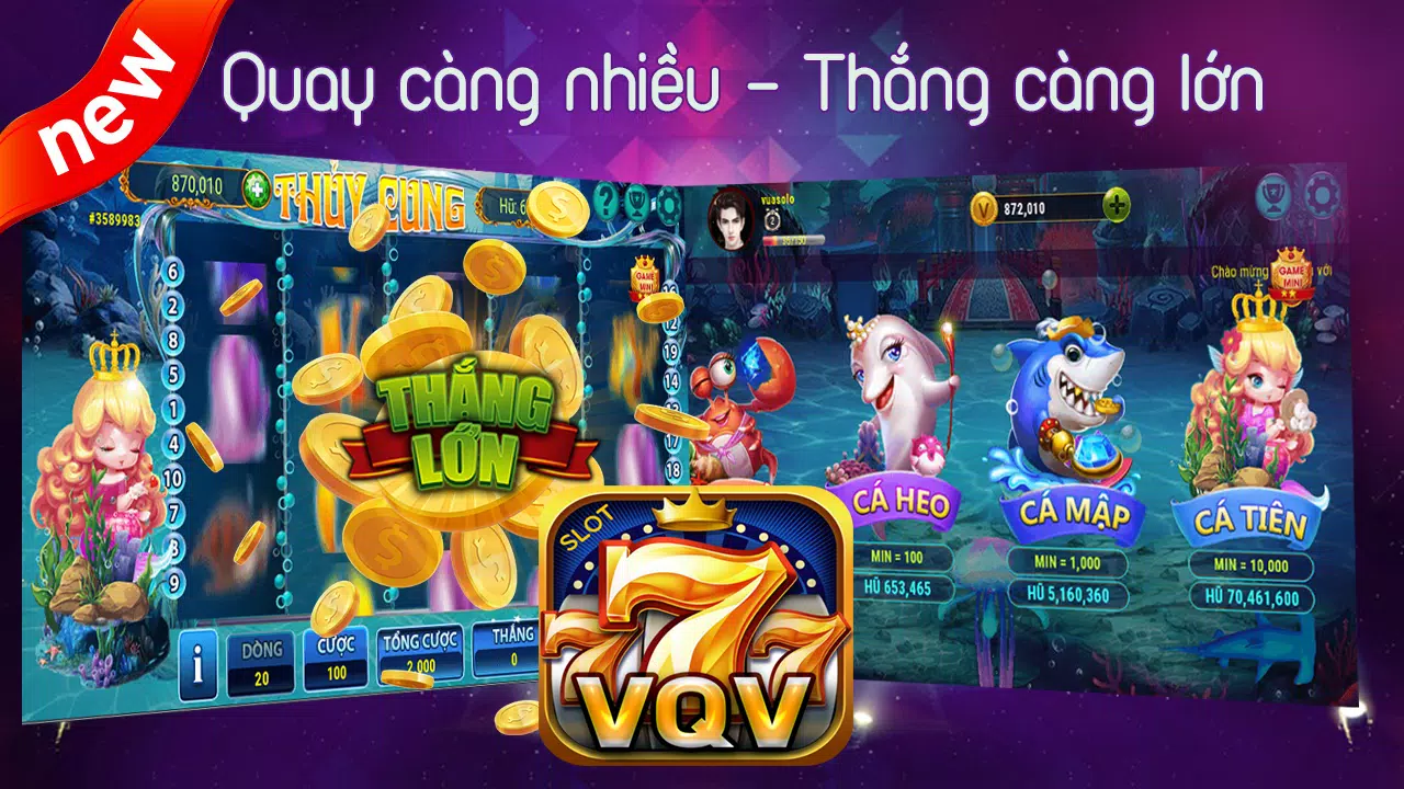 Slot VQV - Đẳng Cấp Nổ Hũ स्क्रीनशॉट 2