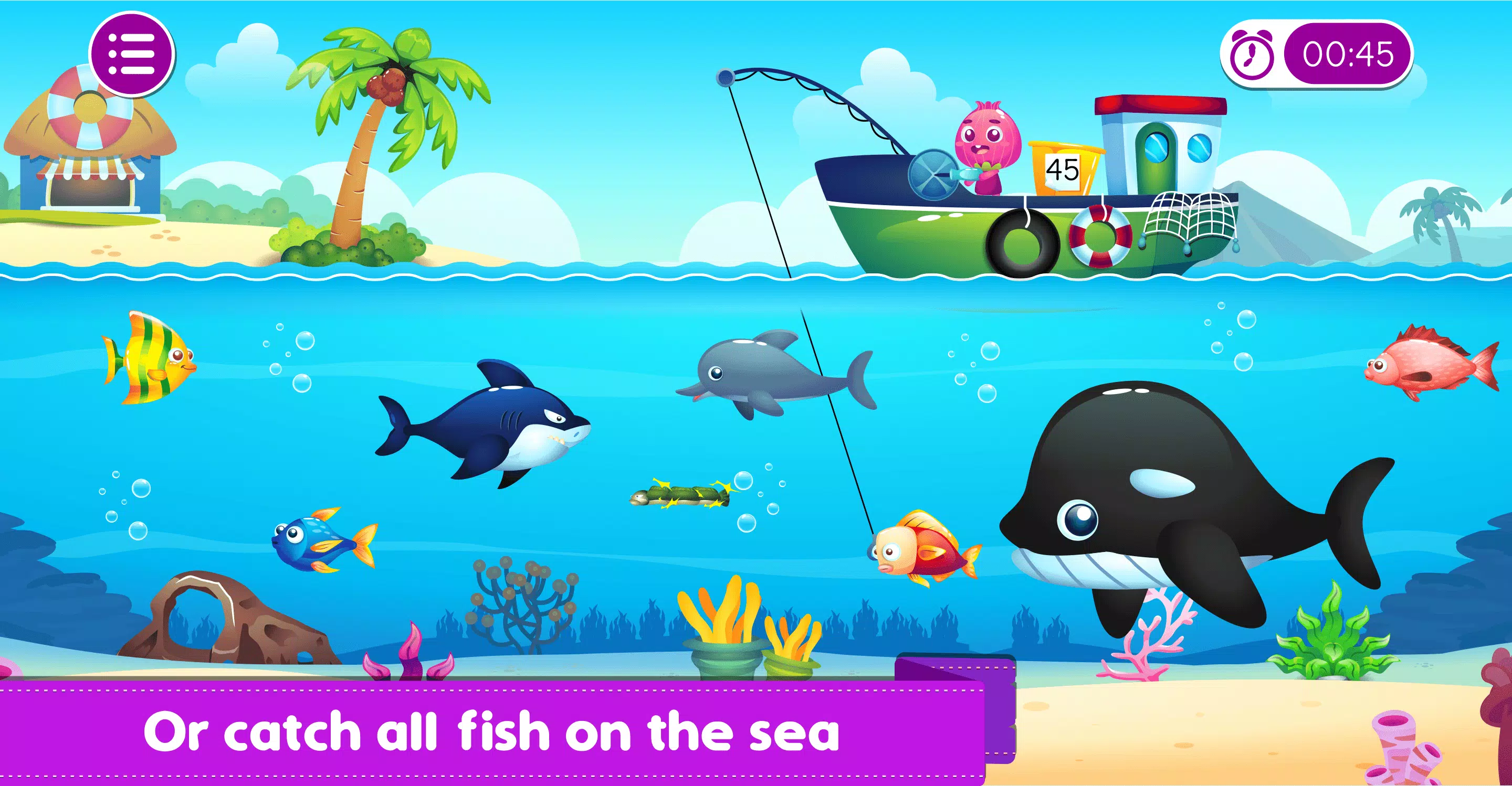 Marbel Fishing - Kids Games স্ক্রিনশট 4