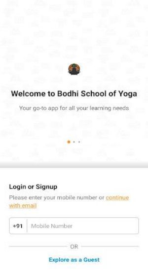 Bodhi School of Yoga Schermafbeelding 1