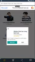 Schermata Sticker Chat Lee Jong Suk Cute KPOP 3