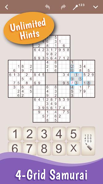 MultiSudoku: Samurai Sudoku Mod Tangkapan skrin 2