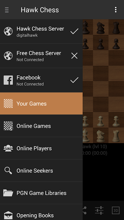 Hawk Chess Free ဖန်သားပြင်ဓာတ်ပုံ 2