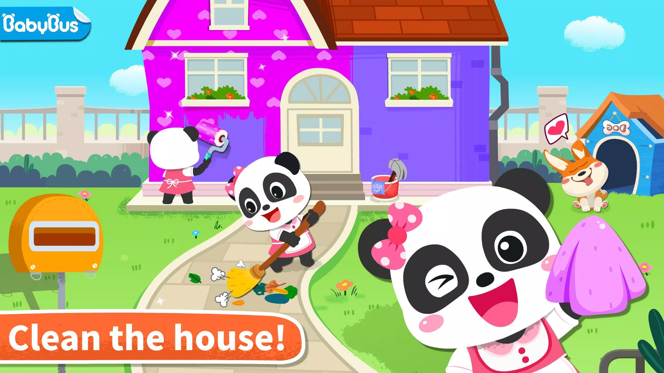 Baby Panda' s House Cleaning Captura de tela 1