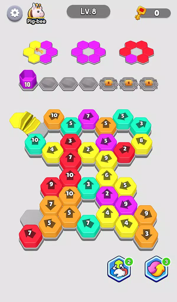 Bee Out - Hexa Away Puzzle Ảnh chụp màn hình 3