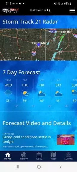 21Alive First Alert Weather Capture d'écran 2