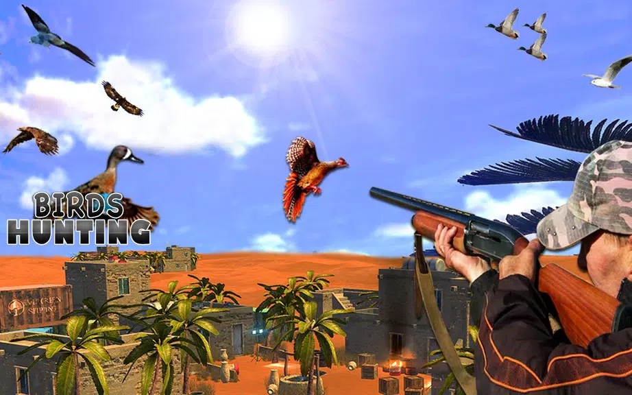 Desert Birds Sniper Shooter 3D Captura de tela 2