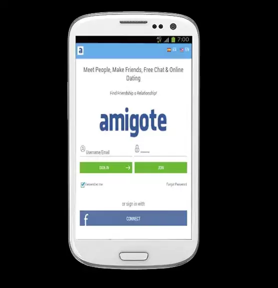 Dating App - Amigote Tangkapan skrin 1