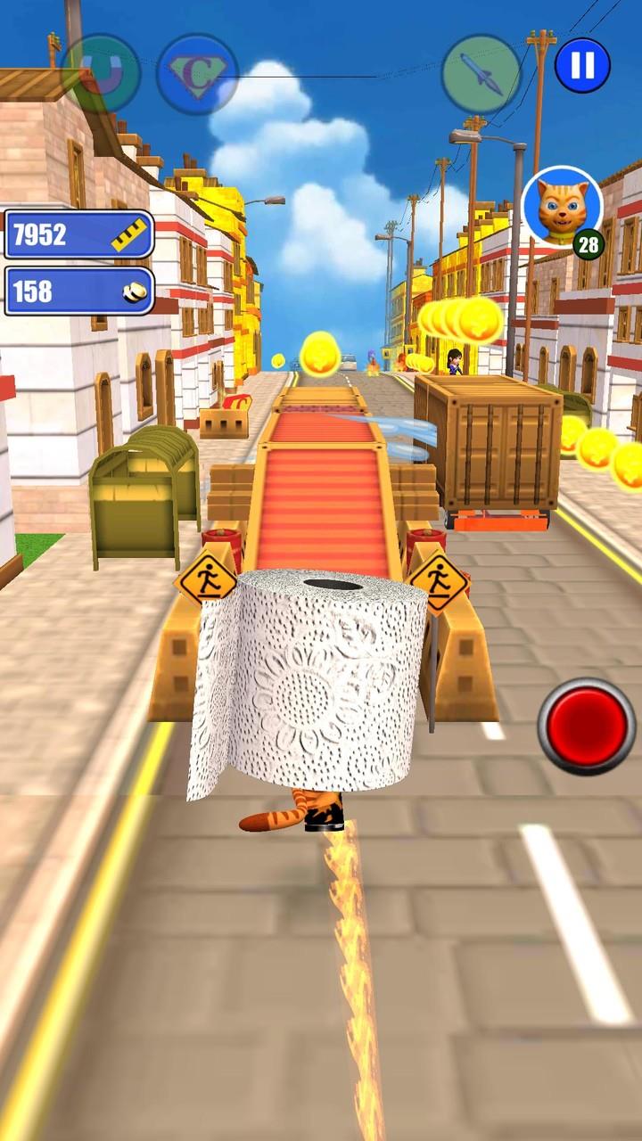 Toilet Paper Cat Run Screenshot 3