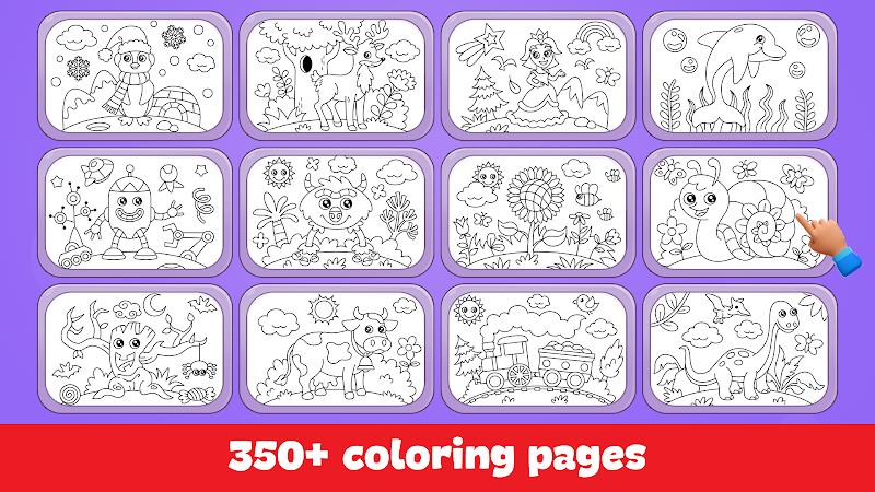 Kids Coloring Game Color Learn Tangkapan skrin 2