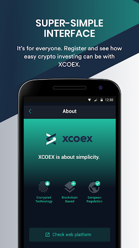 XCOEX Cryptocurrency Wallet ภาพหน้าจอ 1