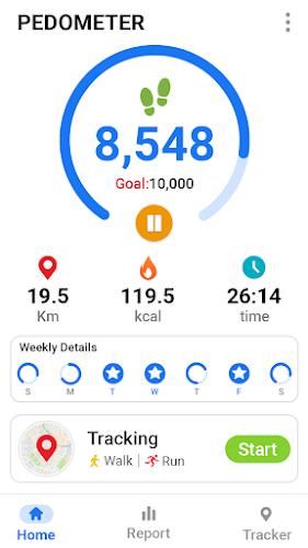 Pedometer - Step Tracker Ảnh chụp màn hình 2