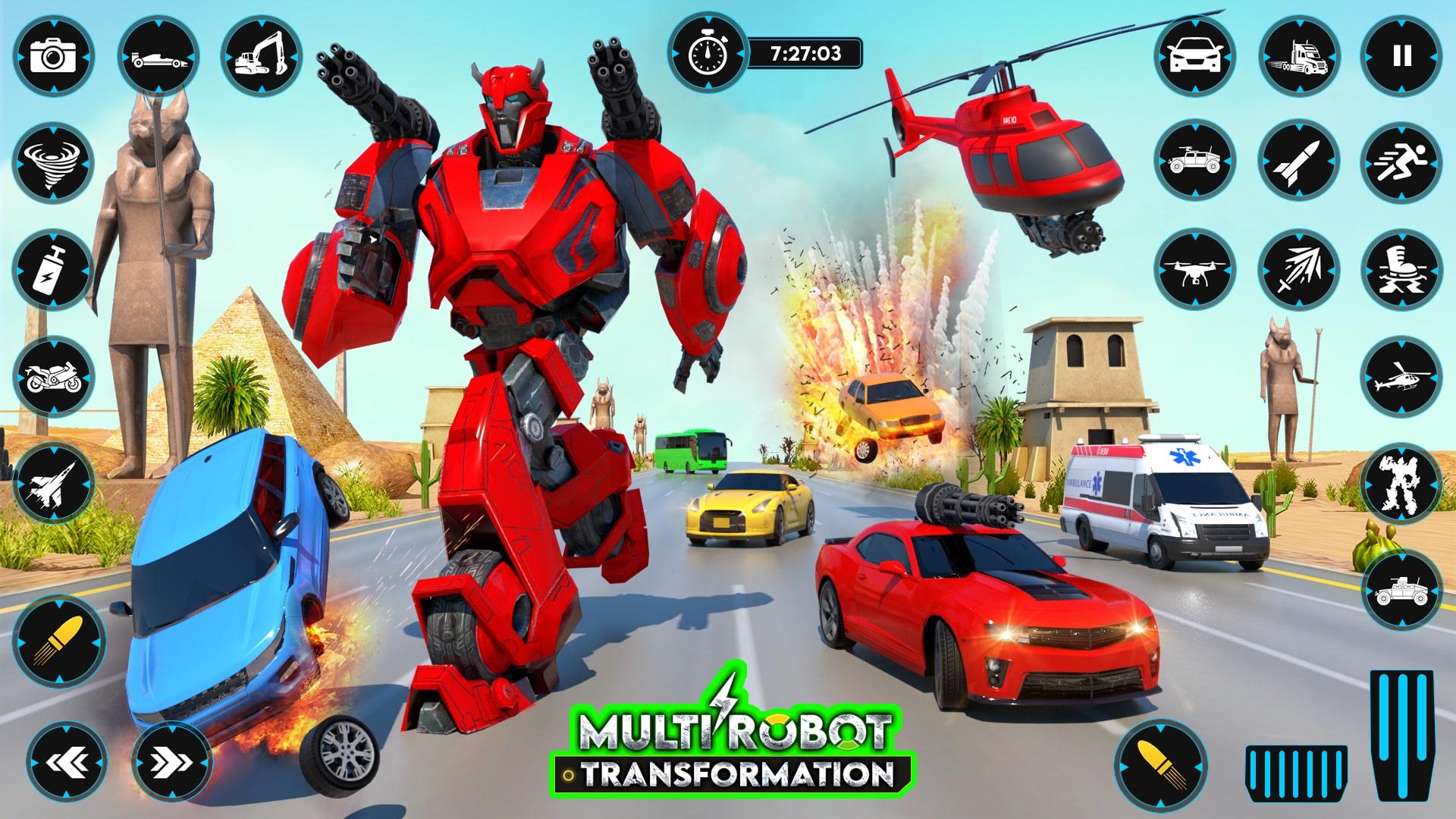 Robot Transform Car Games 3D Screenshot 1