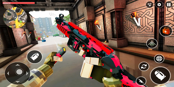 FPS War Poly Gun Shooting Game Screenshot 2