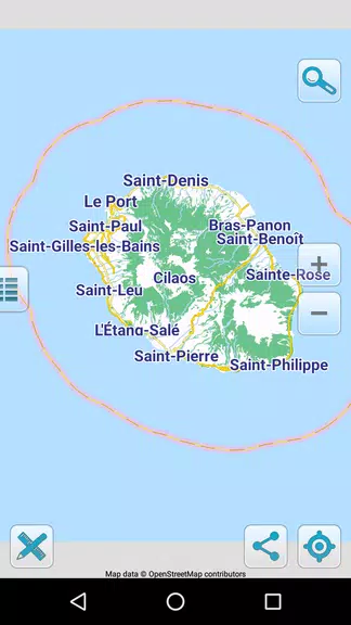 Map of Reunion offline應用截圖第1張