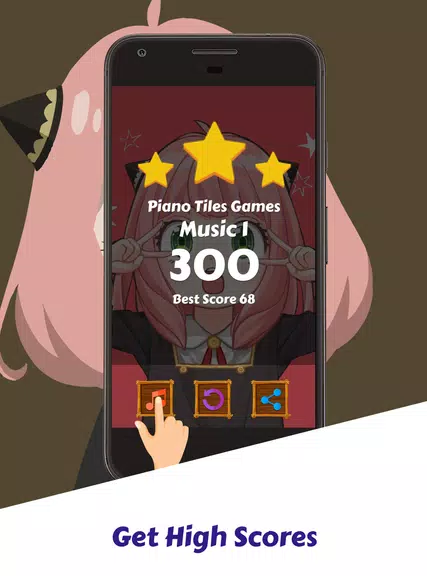 Spy X Family Game Piano Tiles Zrzut ekranu 3