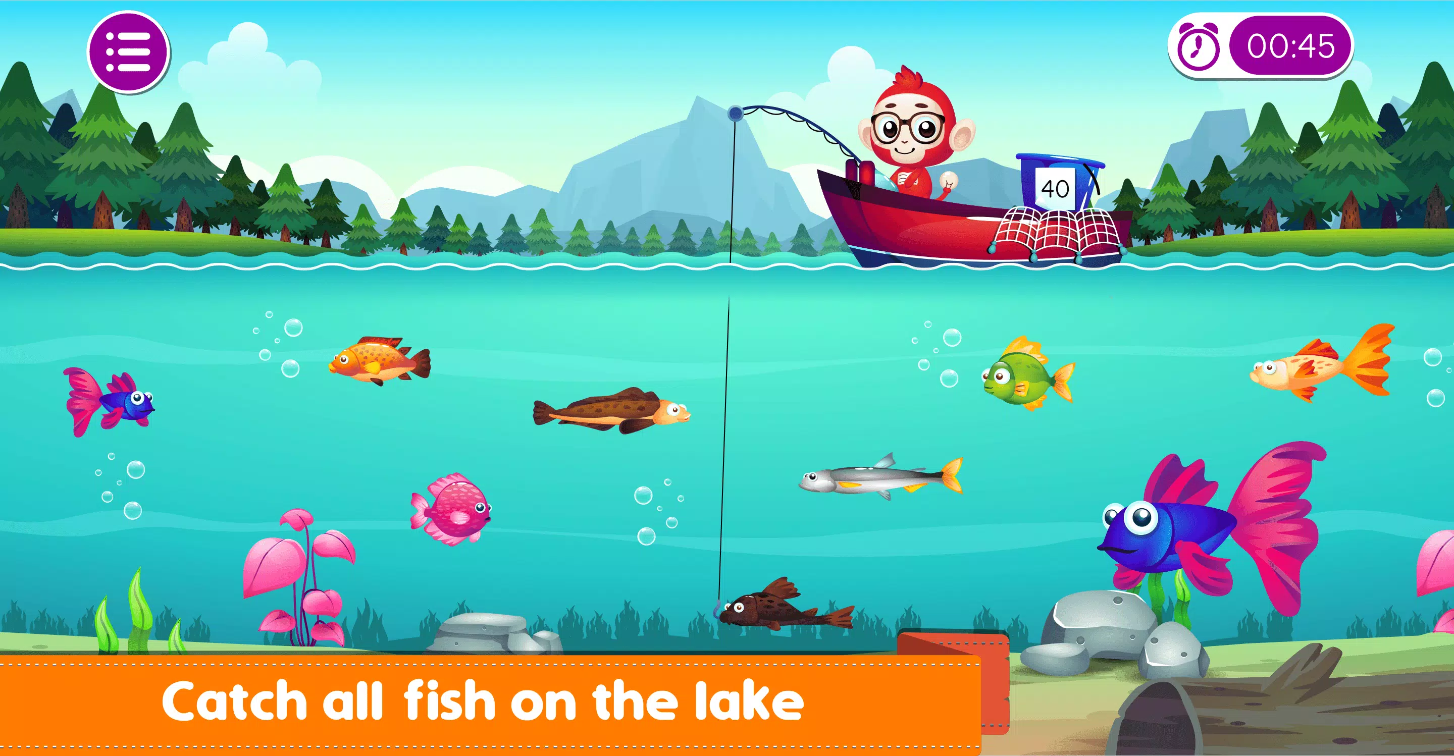 Marbel Fishing - Kids Games Ekran Görüntüsü 3