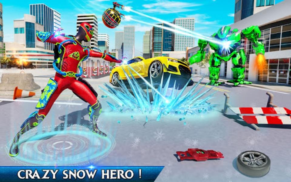 Snow Ball Robot Bike Games應用截圖第1張
