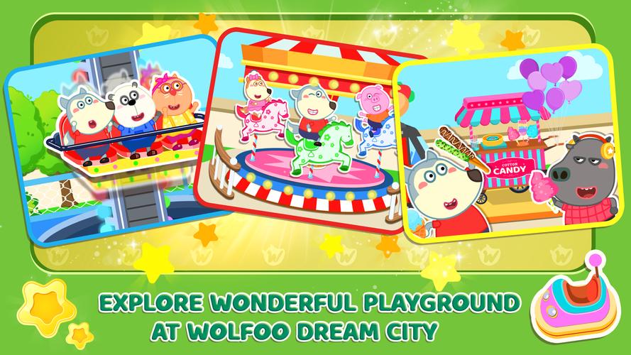 Wolfoo's Town: Dream City Game Screenshot 2