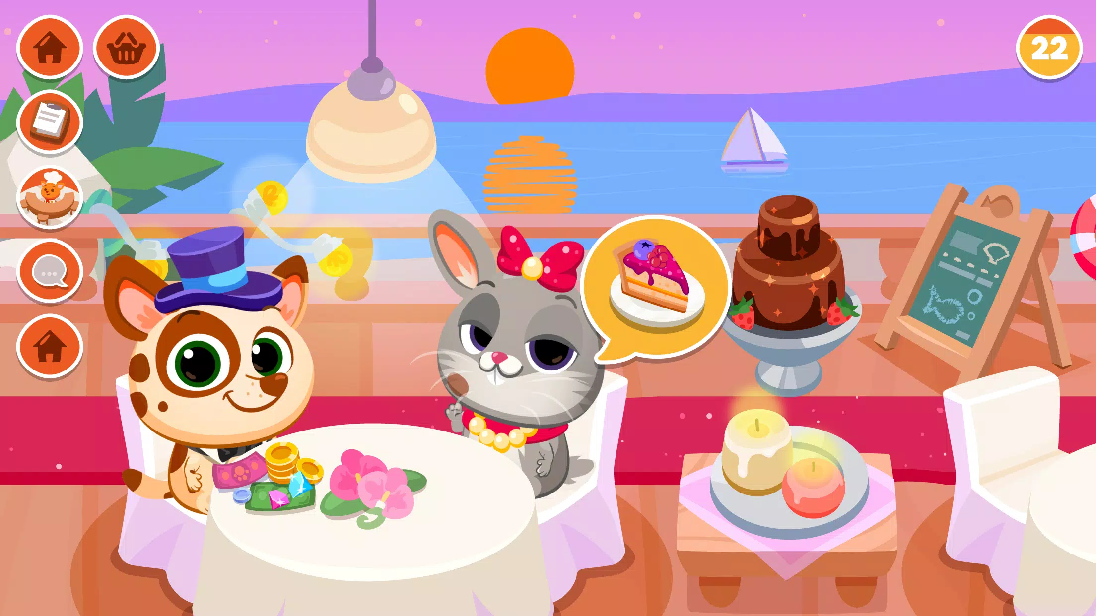 Bubbu Restaurant - My Cat Game Screenshot 2