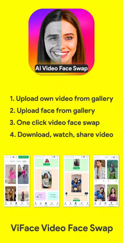 Face Swap AI Video Editor スクリーンショット 1