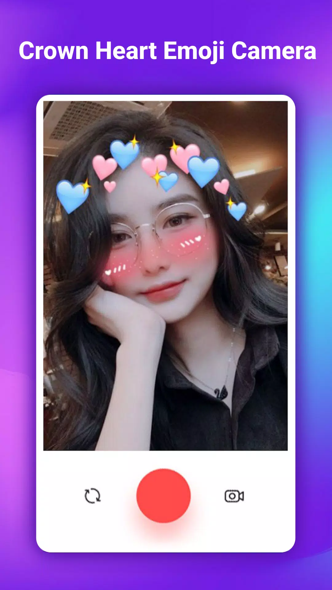 Crown Heart Emoji Camera ภาพหน้าจอ 4