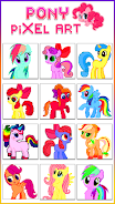 Pony Pixel Art Coloring Book應用截圖第3張