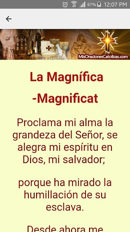 Oracion La Magnifica - El Magnificat Screenshot 3