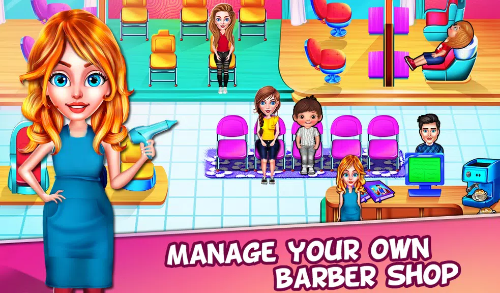 Barber Shop - Simulator Games 스크린샷 2