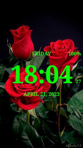 Digital Clock Live Wallpaper-7 Screenshot 1