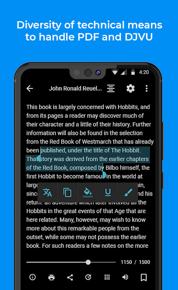 FullReader - lector de libro Captura de pantalla 4