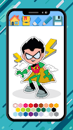 Teen Titans coloring cartoon スクリーンショット 2