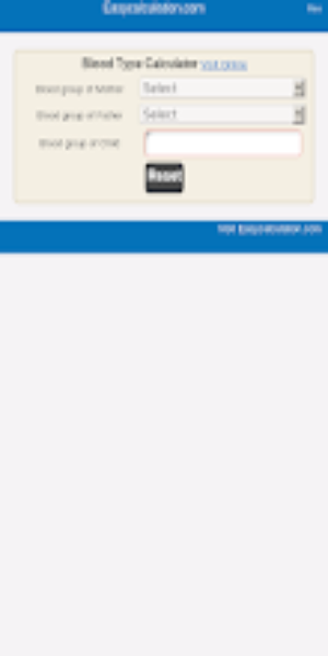 Blood Type Calculator スクリーンショット 1