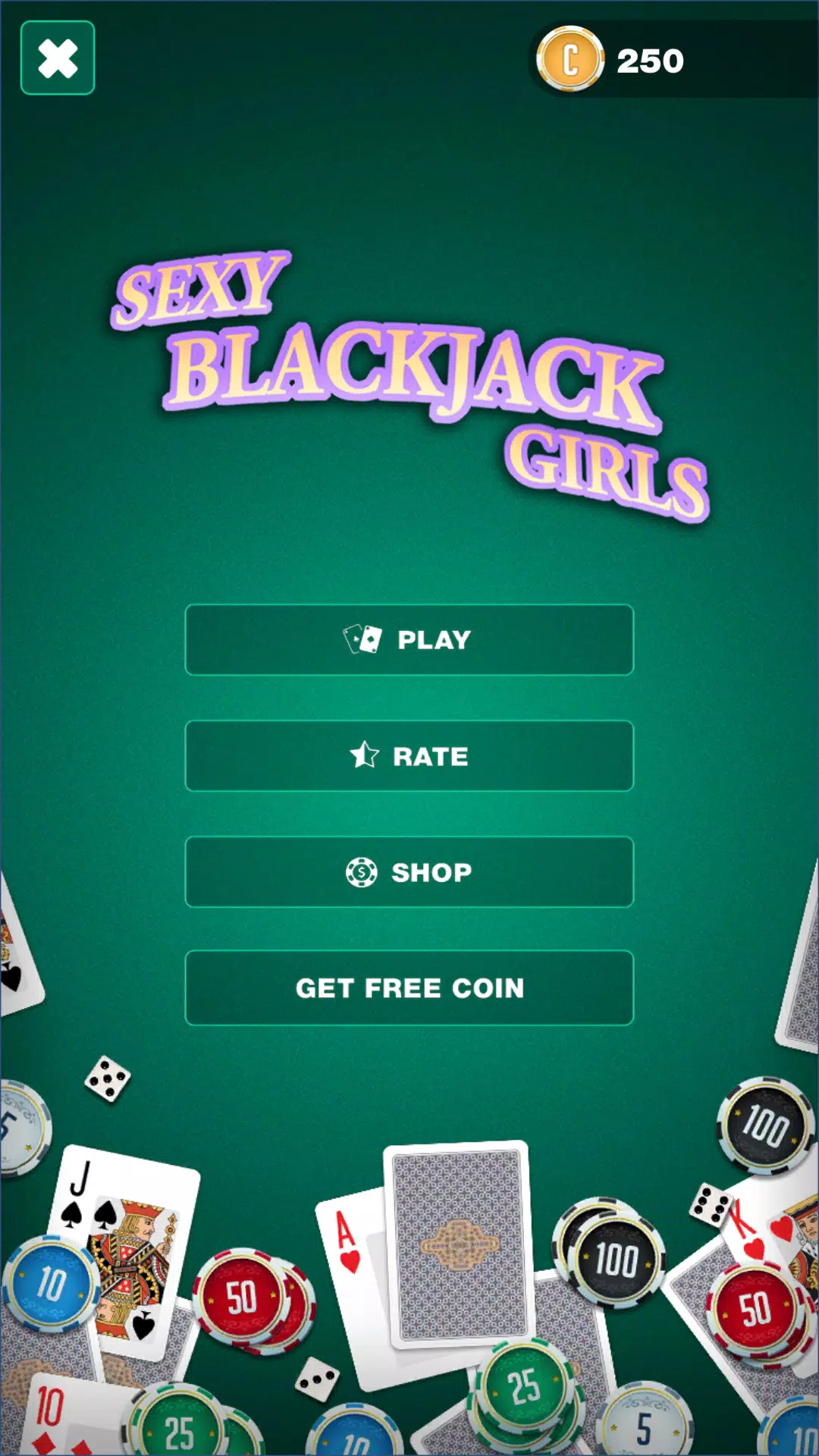 Sexy blackjack girls: make 21 Captura de tela 1