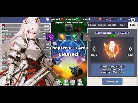 Raising Reincarnated SwordMage gameplay trailer