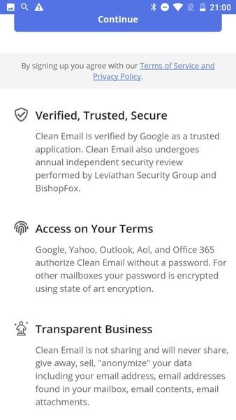 CleanEmail Tangkapan skrin 3