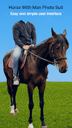 Horse With Man Photo Suit应用截图第1张