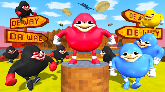 Ugandan Knuckles and Chungus Battle Royale Online Tangkapan skrin 2