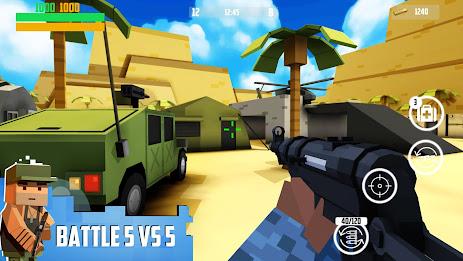 Block Gun 3D: FPS Shooter PvP スクリーンショット 1