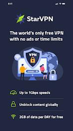 StarVPN: Private & Secure VPN Zrzut ekranu 1