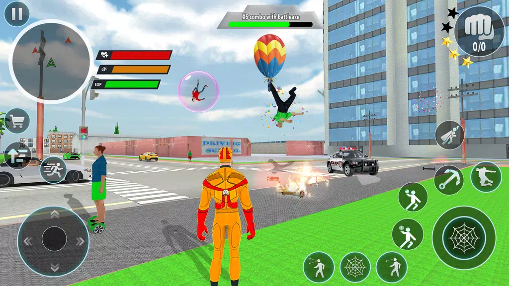 Police Robot Rope Hero Game 3d Ekran Görüntüsü 4