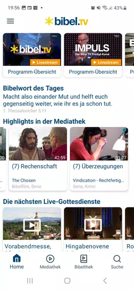 Bibel TV App Zrzut ekranu 1