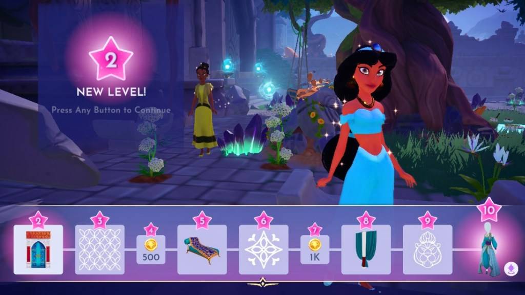 Jasmine Friendship Path Awards ở Disney Dreamlight Valley
