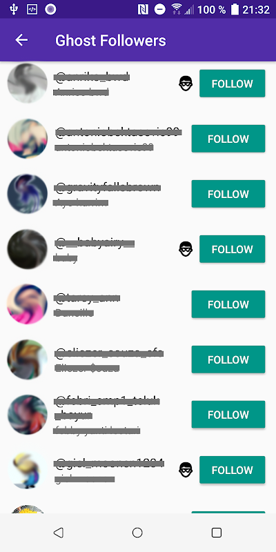 Unfollowers & Ghost Followers Screenshot 1