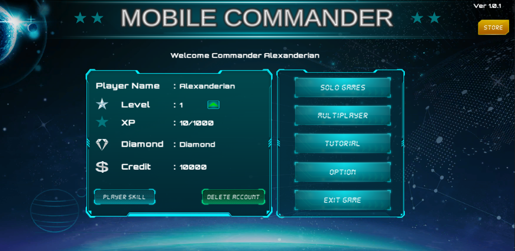 Schermata Mobile Commander RTS 3