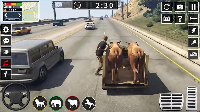 Animal transport truck games Скриншот 4