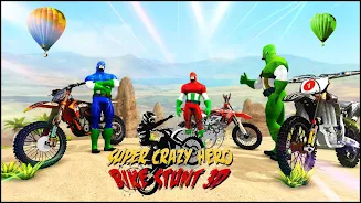 Bike Games Stunts: Spider Hero Screenshot 4