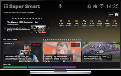 Super Smart TV Launcher Tangkapan skrin 1