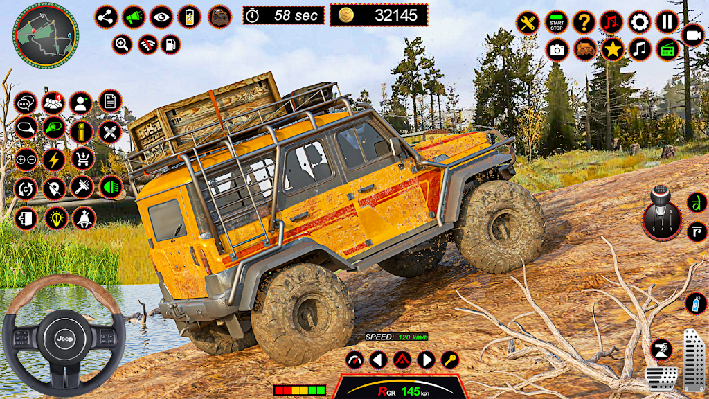 4x4 Jeep Driving Offroad Games Screenshot 1