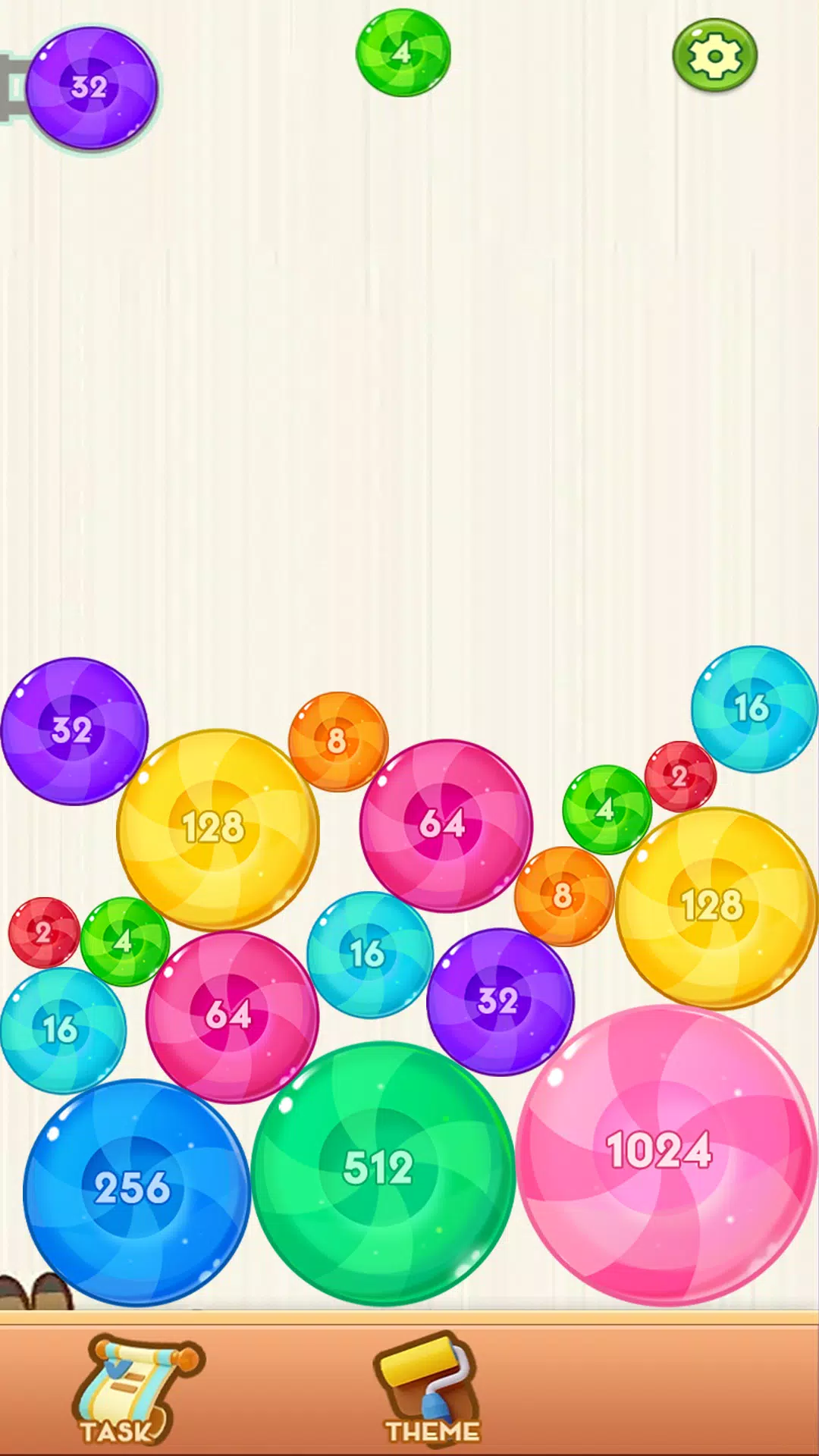 Trendy 2048 Merge Schermafbeelding 1